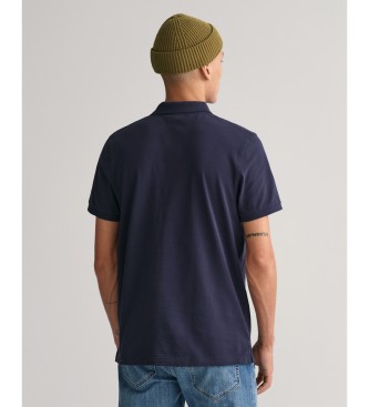 Gant Polo en piqu Tonal Shield navy