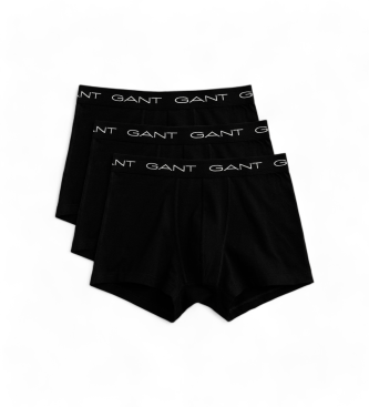 Gant Conjunto de 3 boxers com logtipo preto