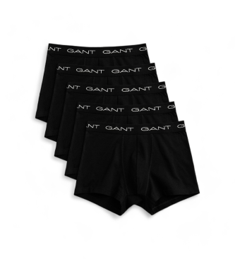 Gant Set van 5 effen boxers zwart