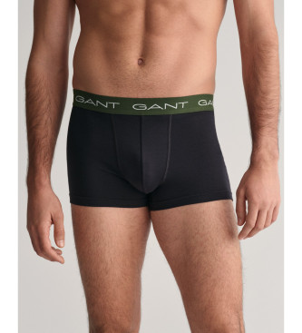 Gant Pack 3 boxer shorts preto liso