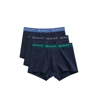 Gant Set di tre boxer blu scuro 