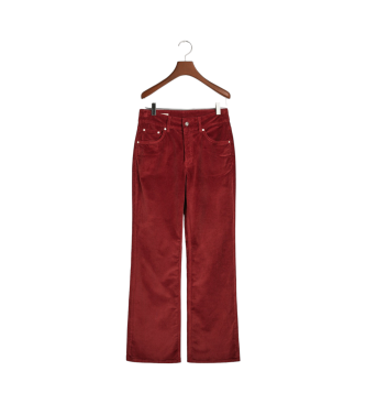 Gant Jean vas en velours ctel rouge