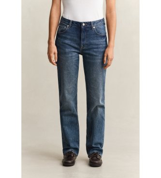 Gant Jean élastique à jambe droite bleu