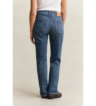 Gant Jean élastique à jambe droite bleu