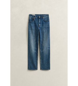 Gant Jean élastique à jambe droite bleu