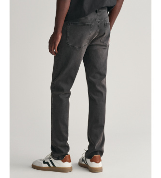 Gant Vaqueros Extra Slim Fit Active Recover negro