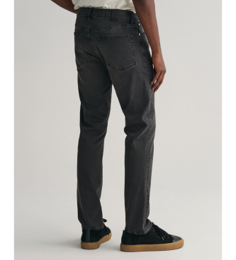 Gant Vaqueros Extra Slim Fit Active Recover negro