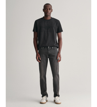 Gant Vaqueros Extra Slim Fit Active Recover negro