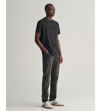 Gant Vaqueros Extra Slim Fit Active Recover negro