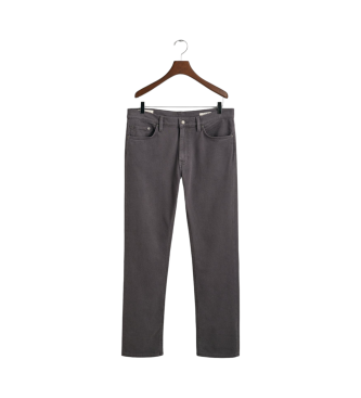 Gant Jeans dalla vestibilit regolare in morbido twill grigio