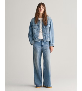 Gant Jeans med lav talje og brede ben, bl