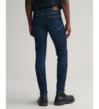 Gant Jeans Extra Slim Fit Active Recover niebieski