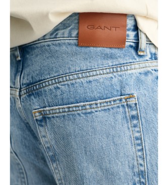Gant Loose fit jeans med brede ben bl