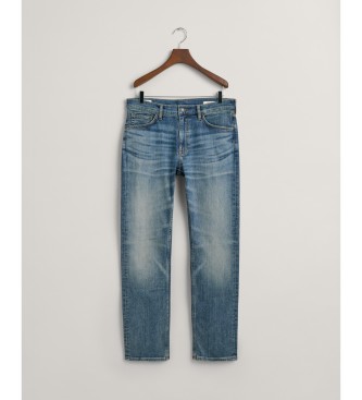 Gant Pantaloni dalla vestibilit regolare con lavaggio Arley Blue Archive