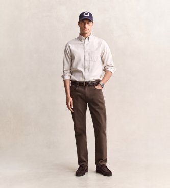 Gant Brown Regular Fit Jeans