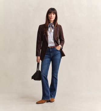 Gant Calça Jeans Slim Fit flare azul