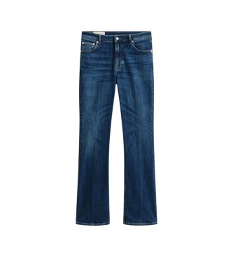 Gant Calça Jeans Slim Fit flare azul