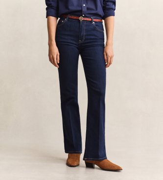Gant Jeans slim fit flare azul escuro
