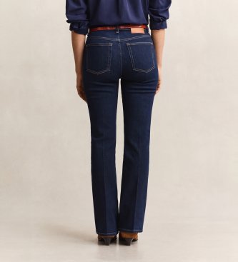 Gant Jeans slim fit flare azul escuro