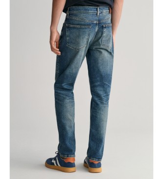 Gant Blauwe vintage Slim Fit Jeans
