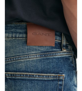 Gant Blauwe vintage Slim Fit Jeans