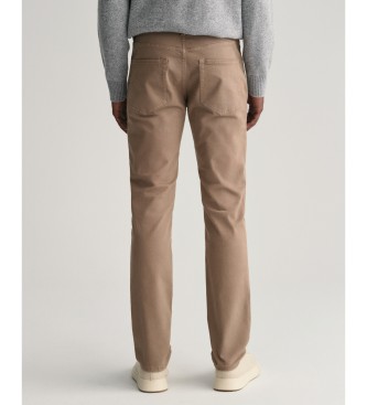 Gant Jeans med smal passform Desert brown