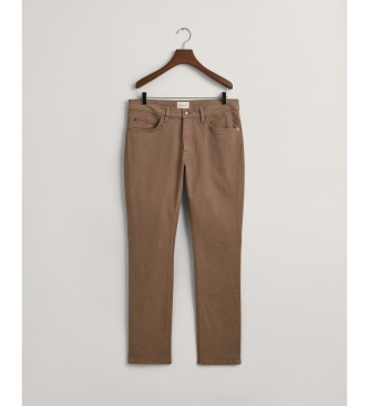 Gant Jeans med smal passform Desert brown