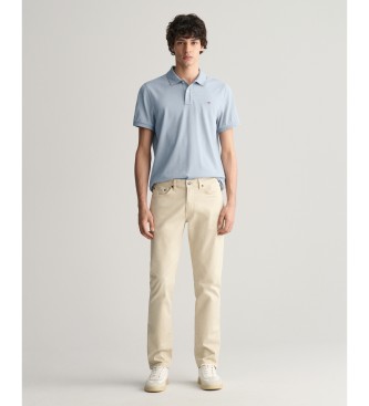 Gant Pantaloni slim fit beige deserto