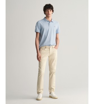 Gant Pantaloni slim fit beige deserto