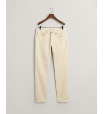 Gant Pantaloni slim fit beige deserto