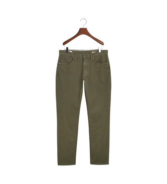 Gant Calas de ganga Slim Fit Desert verde