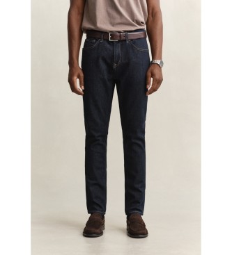 Gant Jeans Slim Fit Lavaggio Blu Scuro