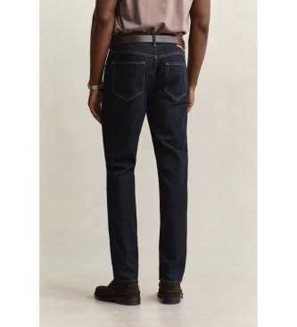 Gant Jeans Slim Fit Lavaggio Blu Scuro
