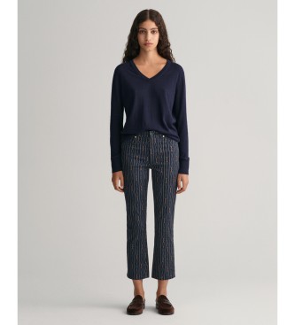Gant Rope Striped navy ankle jeans