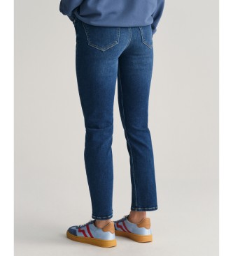 Gant Marinbl jeans med smal passform och fotled