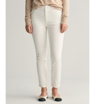 Gant Jeans tobilleros Slim Fit blanco