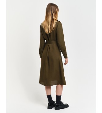 Gant Shirt Dress With Pocket green