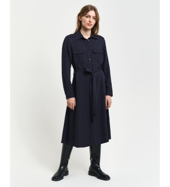 Gant Navy skjortekjole med lomme