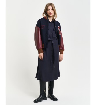 Gant Navy overhemdjurk met zak