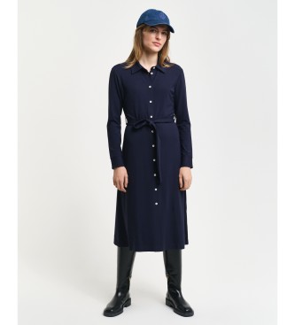 Gant Navy strikket skjortekjole