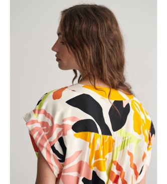 Gant Vestido multicolorido Palm Print