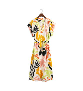 Gant Flerfarvet kjole med palmeprint