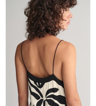 Gant Palm Print trgerloses Kleid schwarz