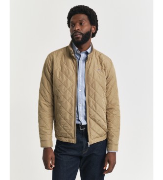 Gant Taupe quilted windcheater jacket