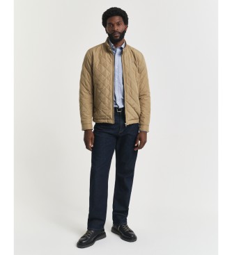Gant Taupe quilted windcheater jacket