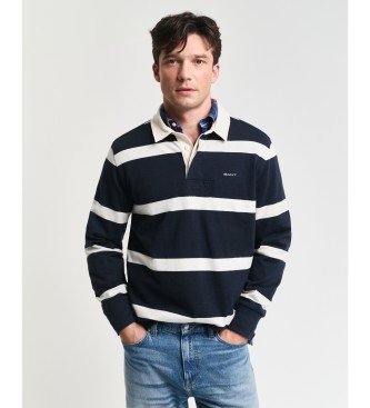 Gant Rugger poloshirt met marine garengeverfde strepen