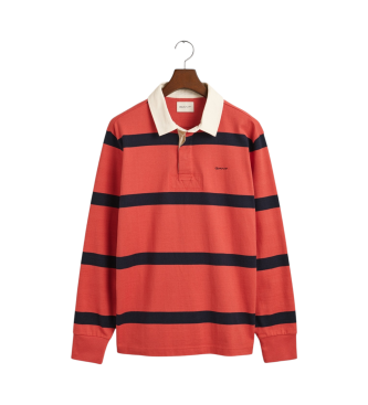 Gant Rotes garngefrbtes gestreiftes Rugger-Poloshirt  