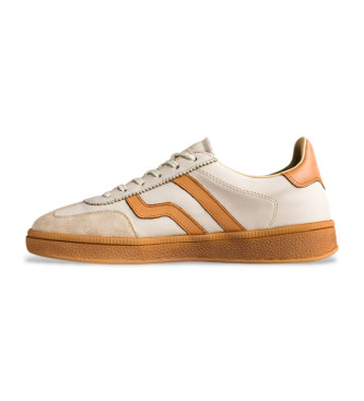 Gant Beige leather and suede Cuzima trainers