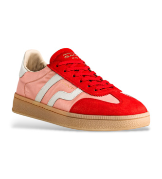Gant Sneakers i l�der Cuzima pink, r�d