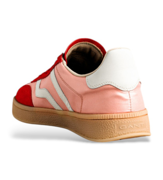 Gant Sneakers i l�der Cuzima pink, r�d